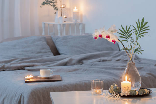 Peaceful bedroom scene representing overnight rest and water loss